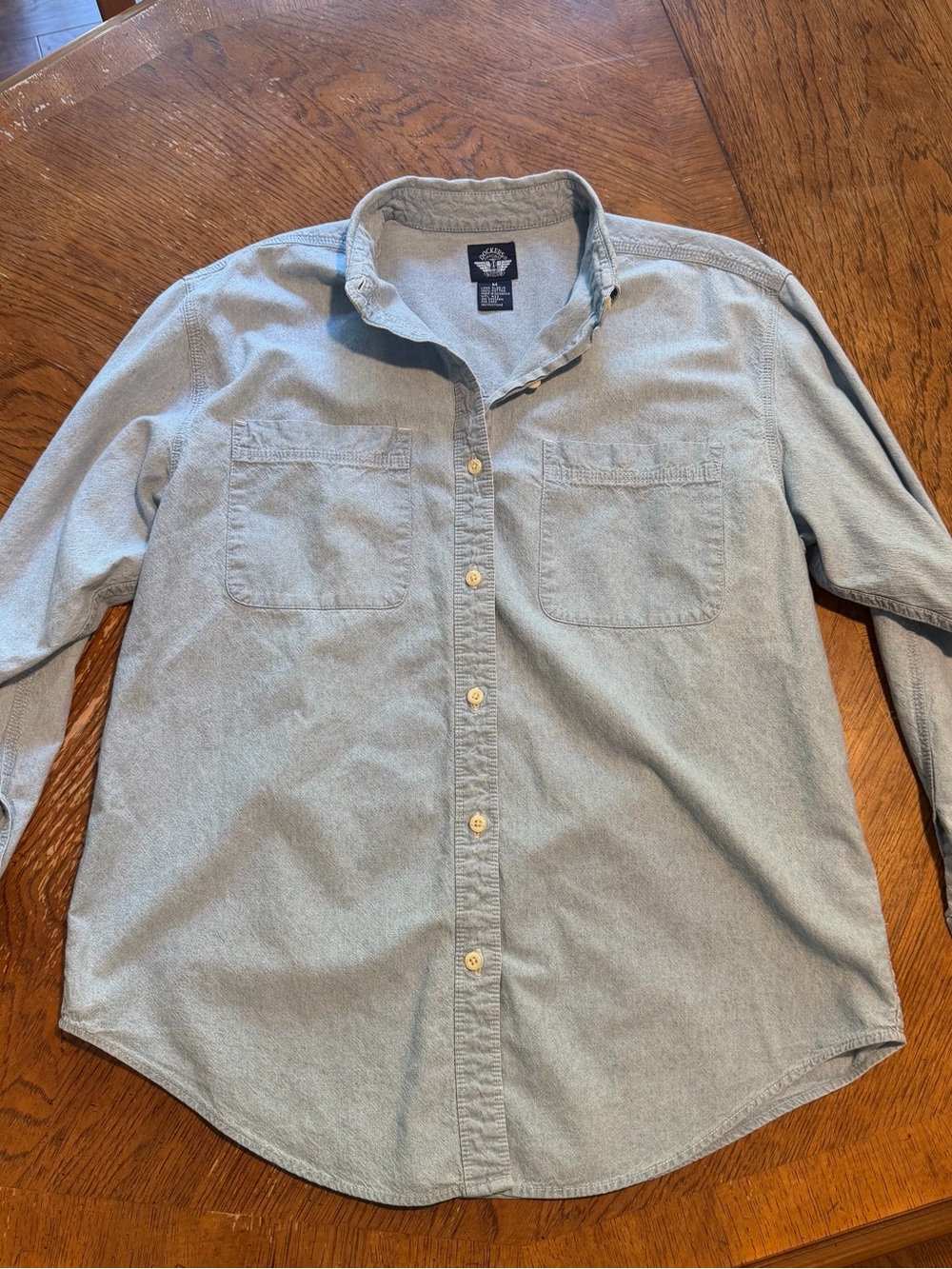 Vintage Dockers Light Blue Casual Button-Down Shirt